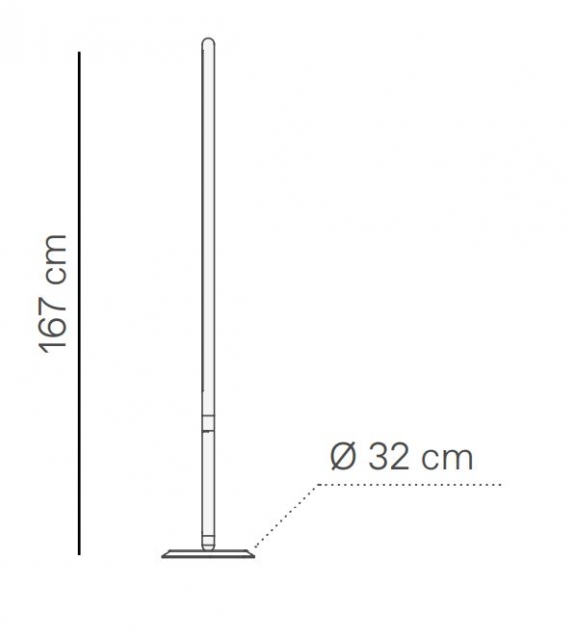 Linea Uno Nomon Làmpara de Pie