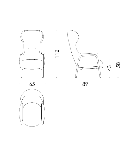 Vuelta High Back Wittmann Armchair