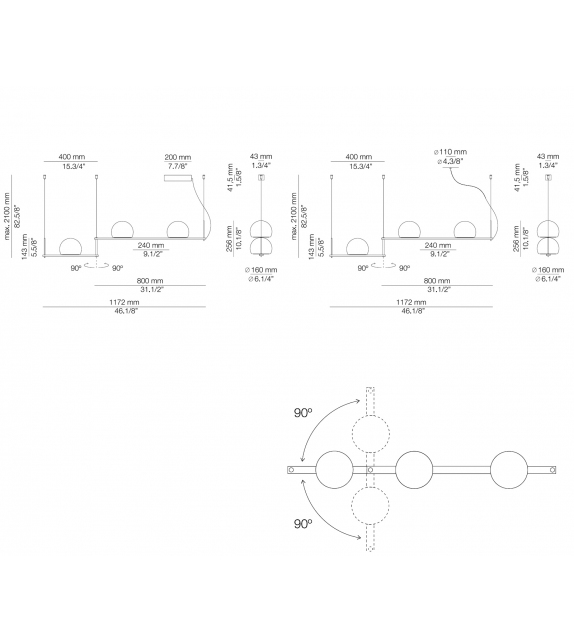 Cupolina Estiluz Hängeleuchte