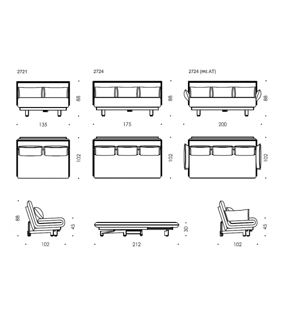 Colli Wittmann Sofa Bed