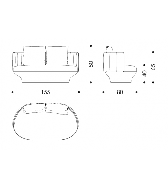 Sofa Paradise Bird Full Back Wittmann