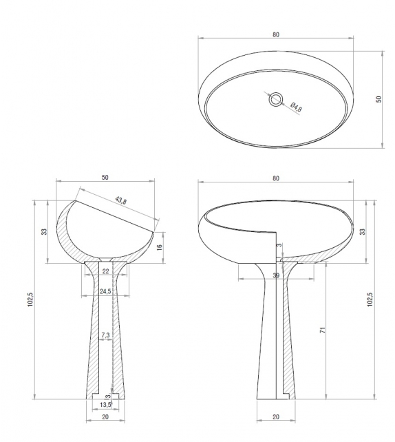 Gong Kreoo Freestanding Washbasin