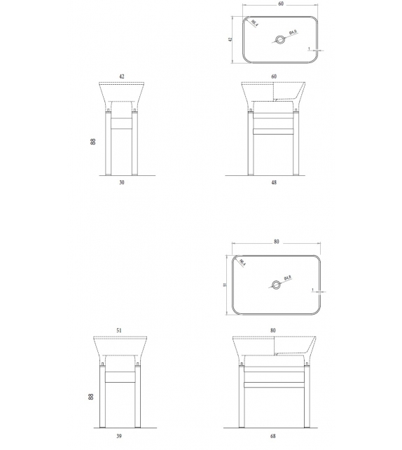 Loto 01 Kreoo Freestanding Washbasin