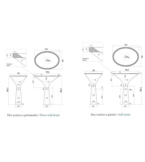 Dry Kreoo Freestanding Washbasin