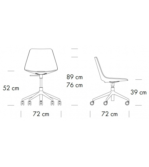 S 661 DR Thonet Silla Giratorio