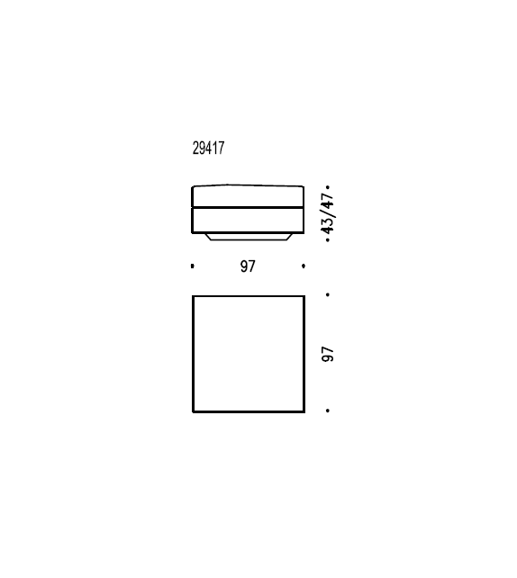 Wittmann Camin Revisited Pouf