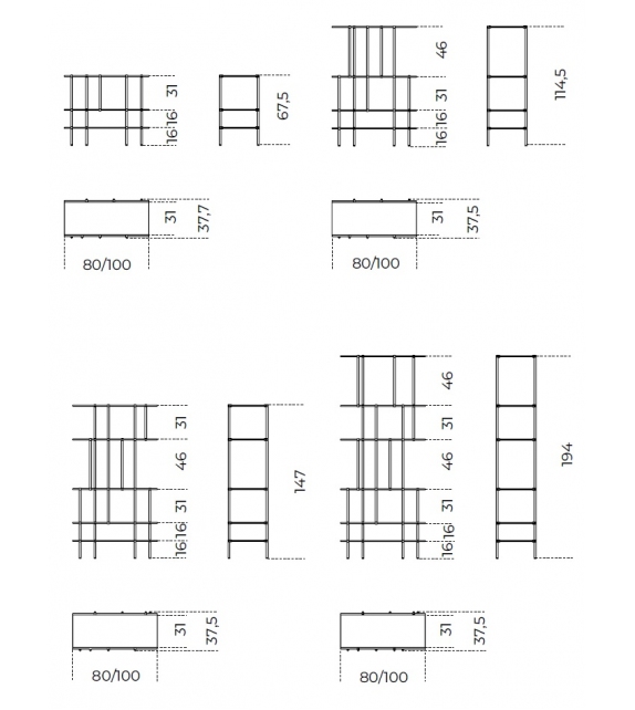 Drizzle Gallotti&Radice Bibliothèque