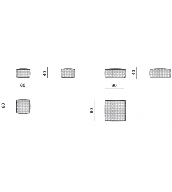 Hyde Molteni & C Puf