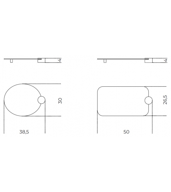 Odette Tray Gallotti&Radice Tablette