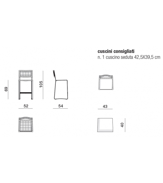 Green Point Molteni & C Tabouret