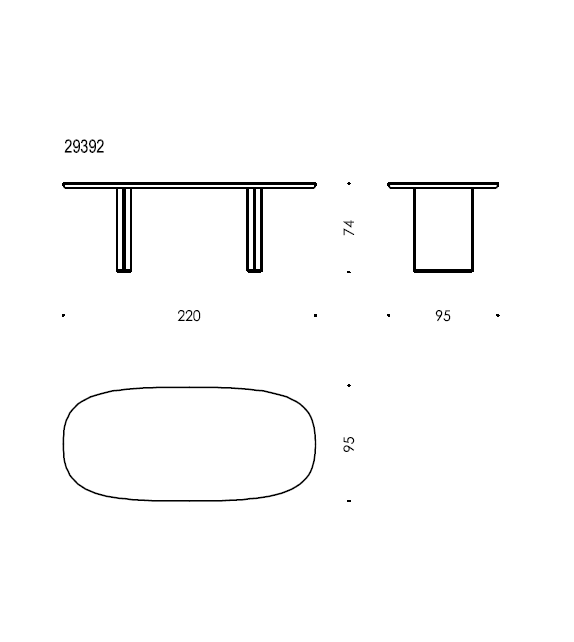 Merwyn Wittmann Oval Table