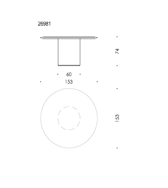 Antilles Wittmann Table Ovale