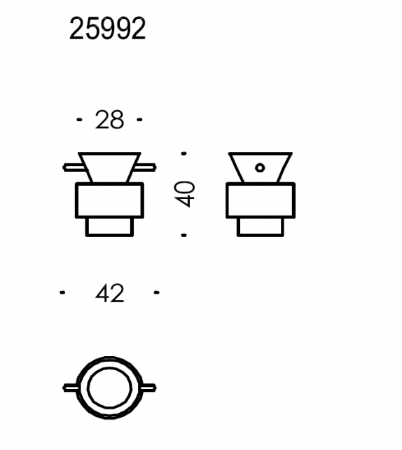 Grain Cut Wittmann Side Table