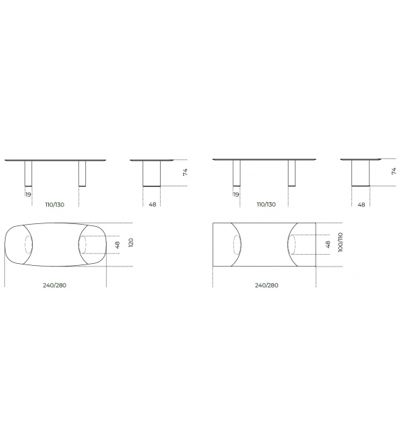 Shiro Gallotti&Radice Table