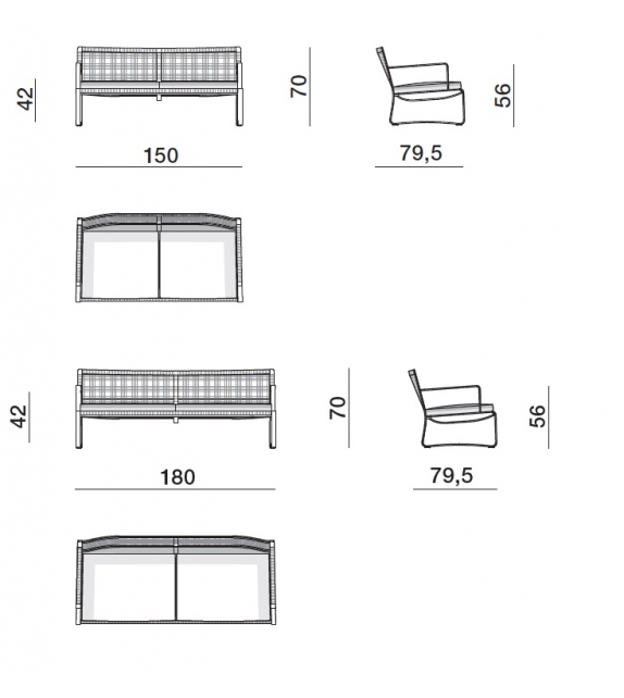 Phoenix Molteni & C Sofa