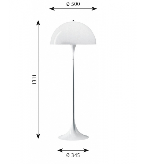 Panthella Louis Poulsen Floor Lamp