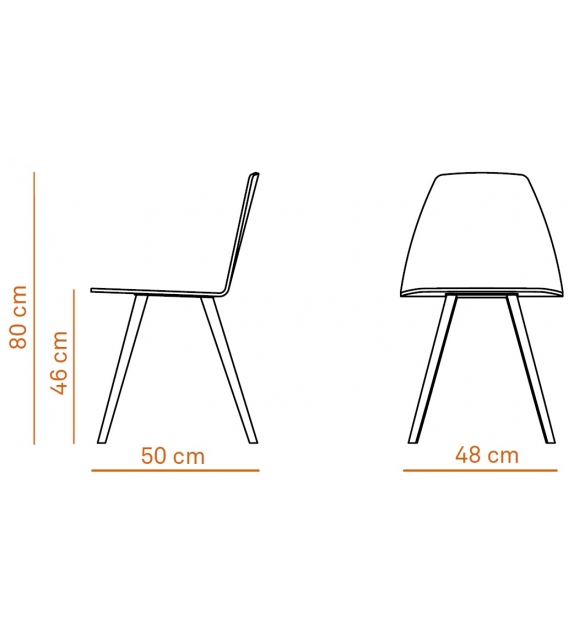 Sila Cone Shaped Discipline Chaise Rembourrée