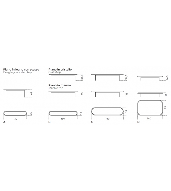 Sensei Gallotti&Radice Couchtisch