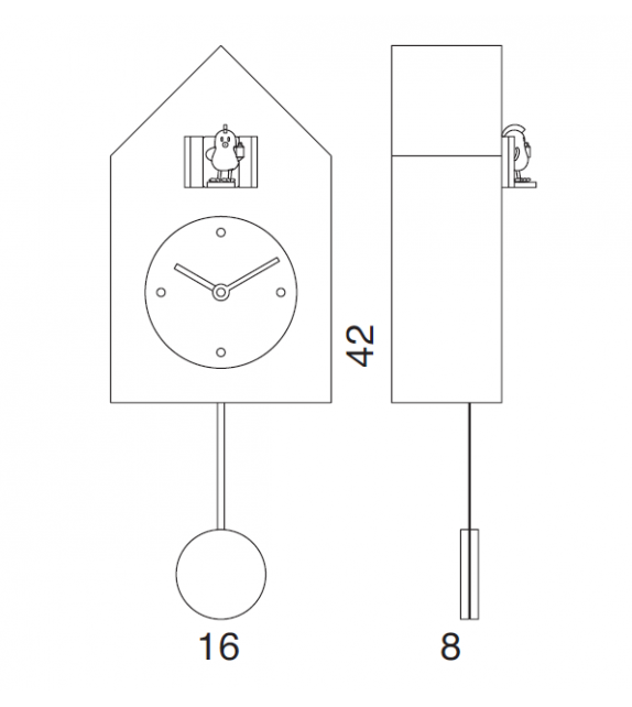 Freebird Punk Progetti Wall Clock