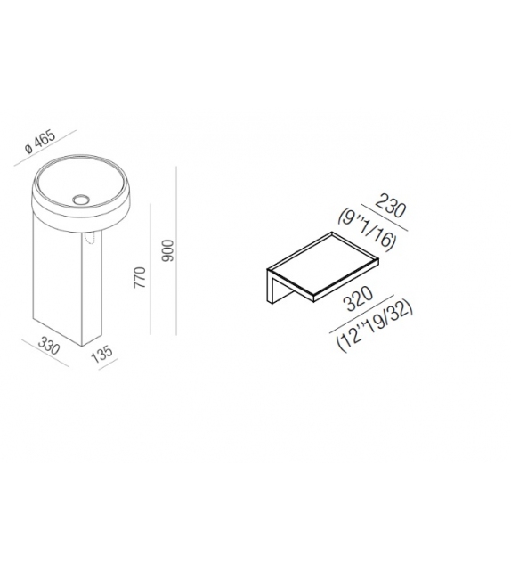 Prêt pour l'expédition - Lariana Agape Lavabo