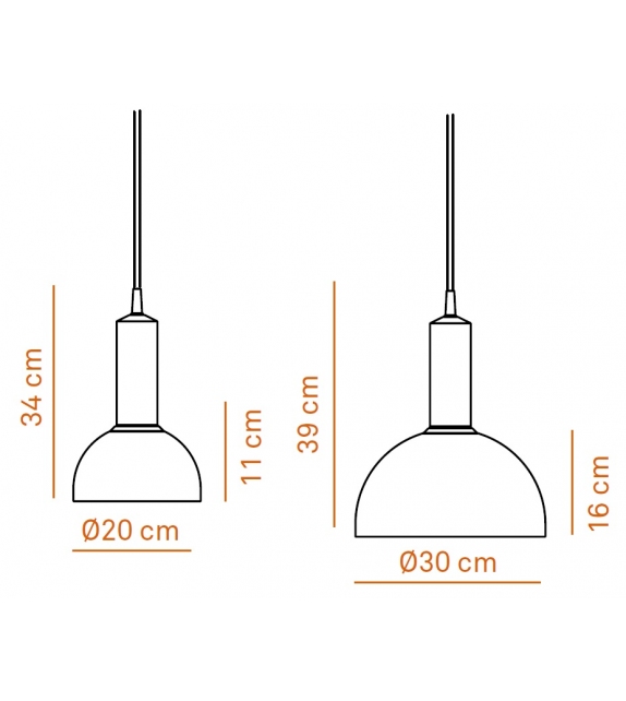 Korlux Semispherical Discipline Suspension Lamp
