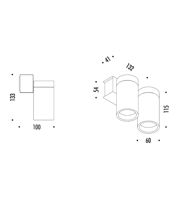 Dot P DE 51 Davide Groppi Làmpara de Pared