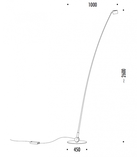 Ready for shipping - Sampei 290 Floor Lamp Davide Groppi