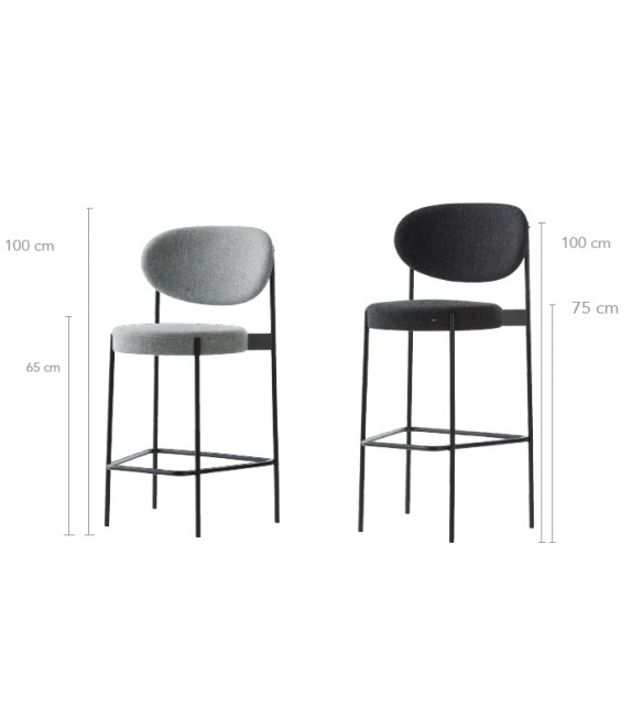 Series 430 Verpan Set of 2 Bar Stool