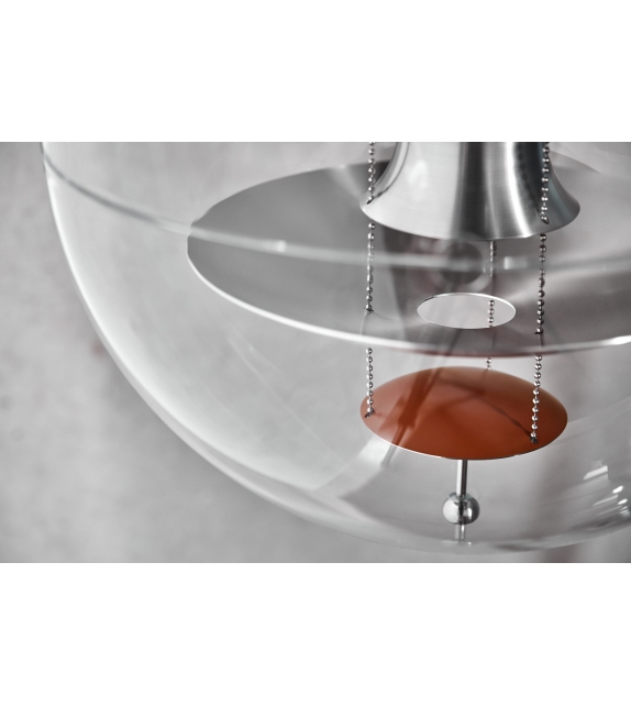 Vp Globe Brushed Alu Verpan Suspension Lamp