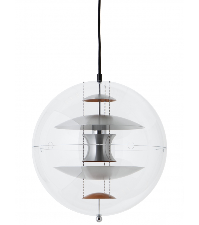 Vp Globe Brushed Alu Verpan Suspension Lamp