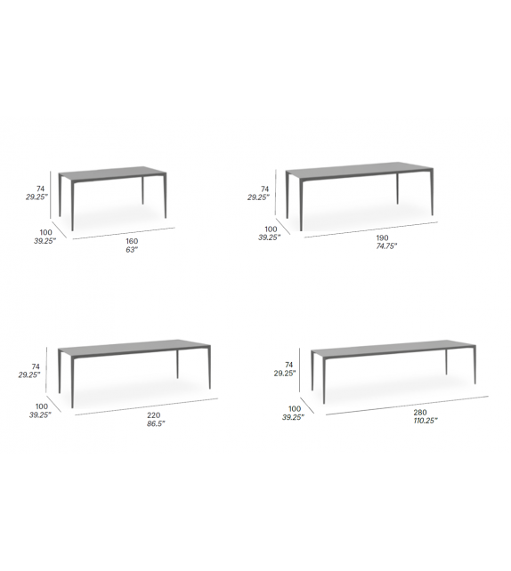 Nude Expormim Mesa Rectangular