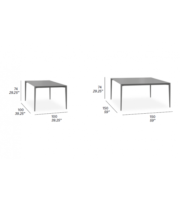 Nude Expormim Table Carrée