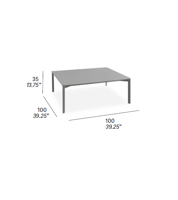Bare Expormim Quadratischer Couchtisch