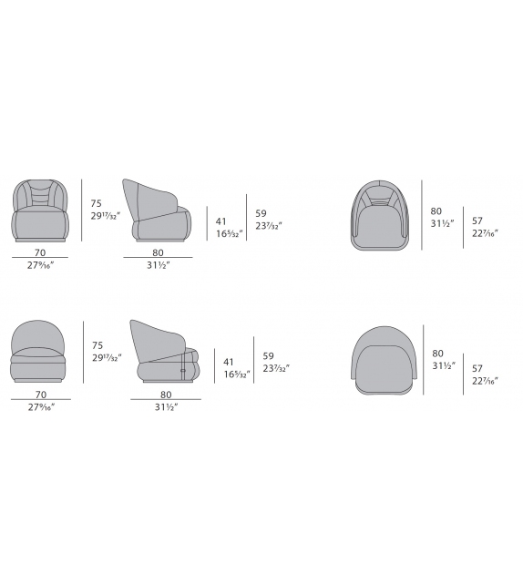 Bloom Turri Small Armchair