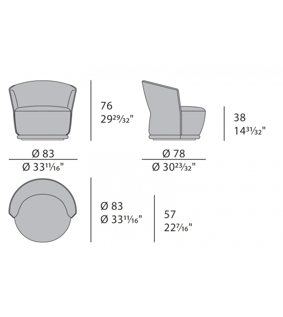 Blues Turri Petit Fauteuil