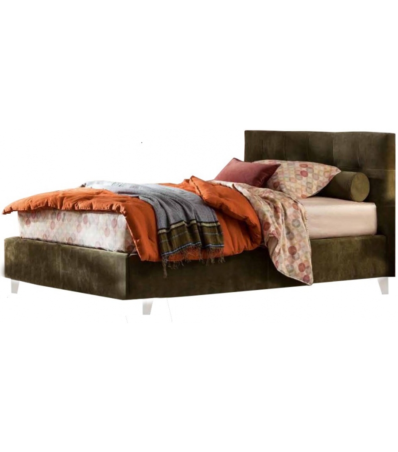 Max Basso Capitonnè Twils Single Bed