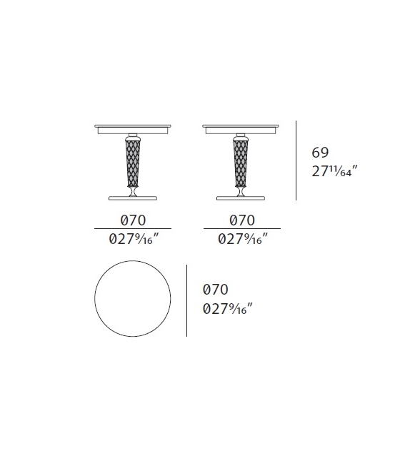 Numero Tre Turri Table D'Appoint