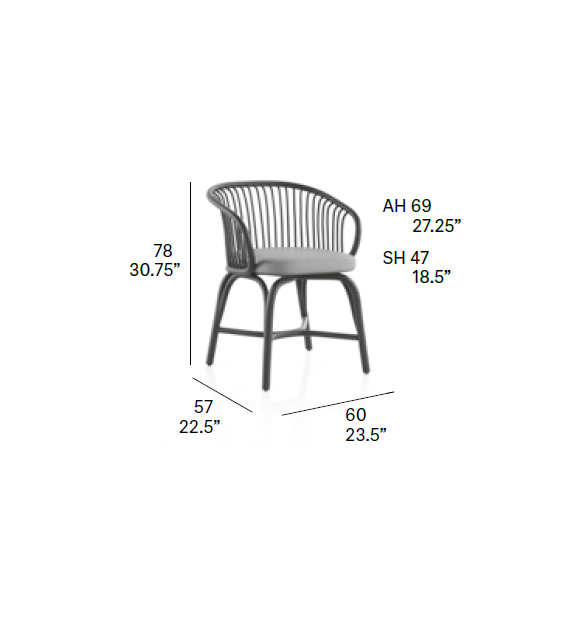 Huma Expormim Small Armchair