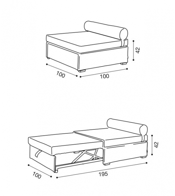 Modem Twils Pouf Letto