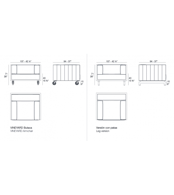 Vineyard Vondom Lounge Chair