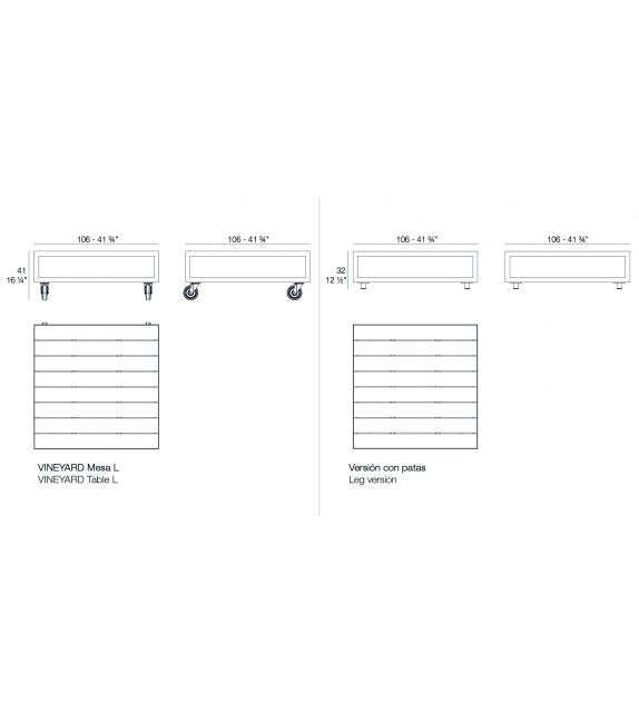 Vineyard Vondom Couchtisch