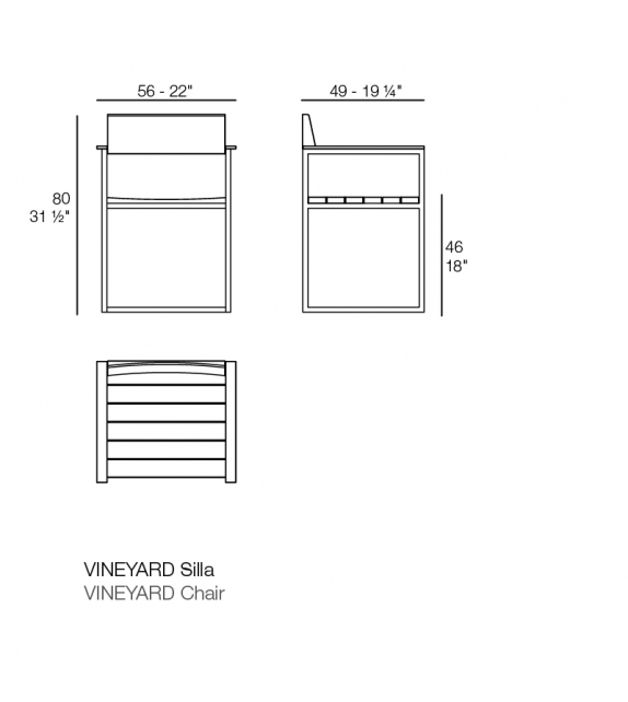 Vineyard Vondom Sedia