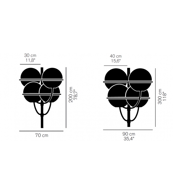 Lyndon Oluce Lampada da Terra