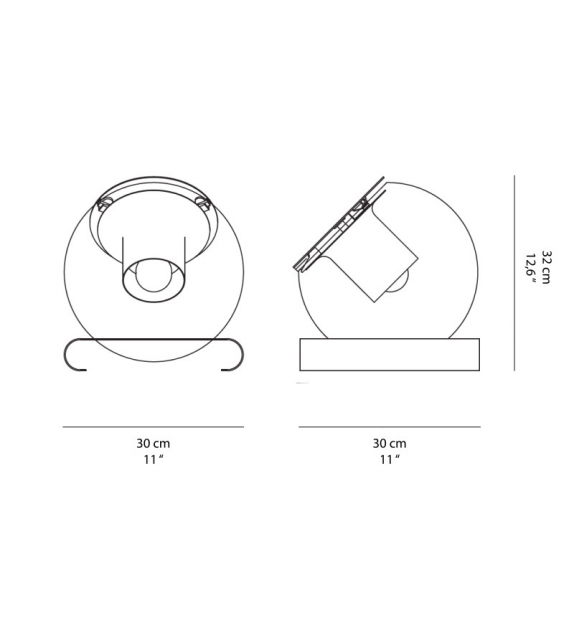 The Globe Oluce Tischleuchte