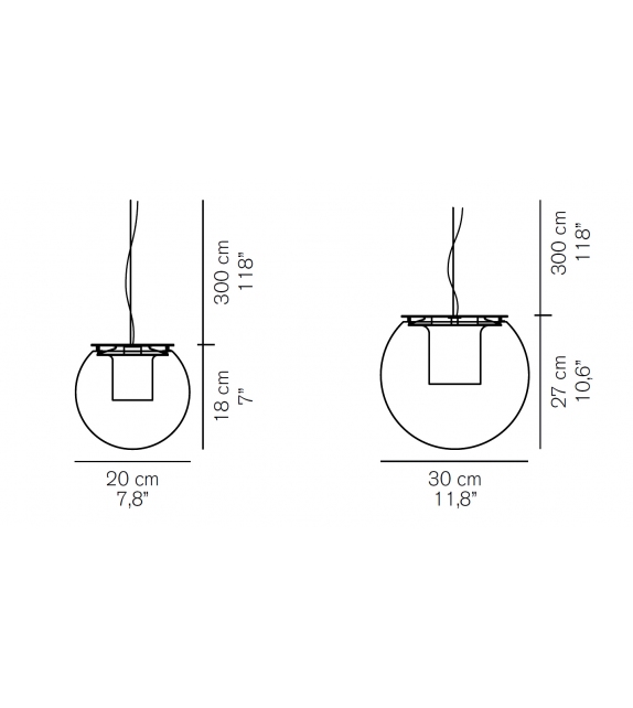 The Globe Oluce Pendant Lamp