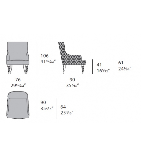 Numero Tre Turri Butaca Bergere