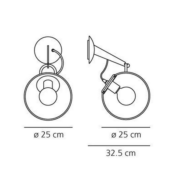 Miconos Artemide Lámpara de Pared