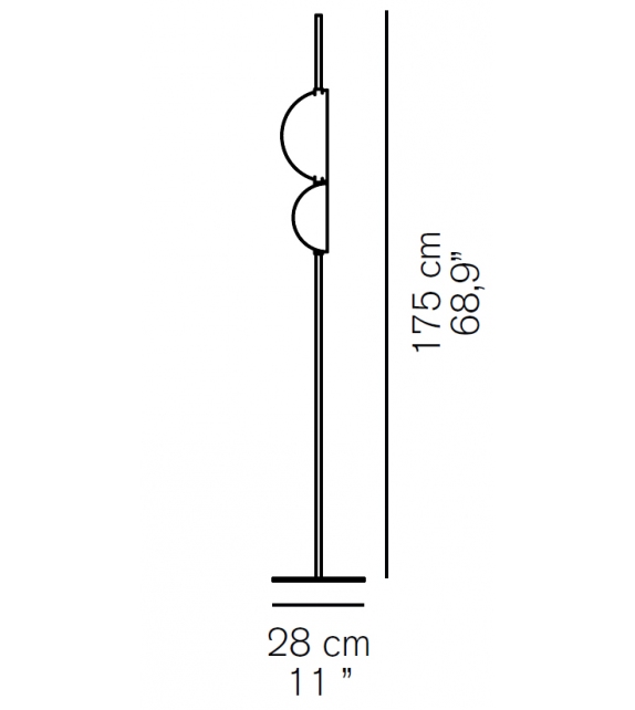 Superluna Oluce Floor Lamp