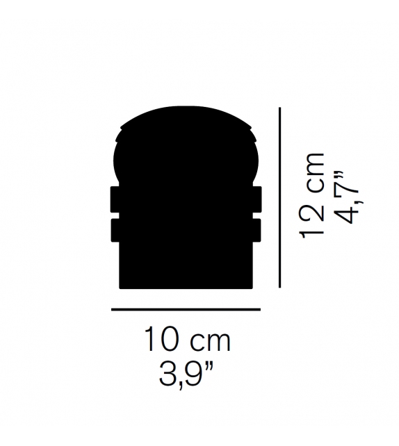 Fresnel Oluce Lampada da Parete