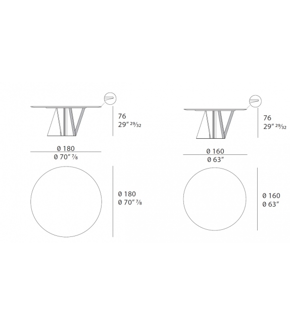 Milano Turri Runder Tisch